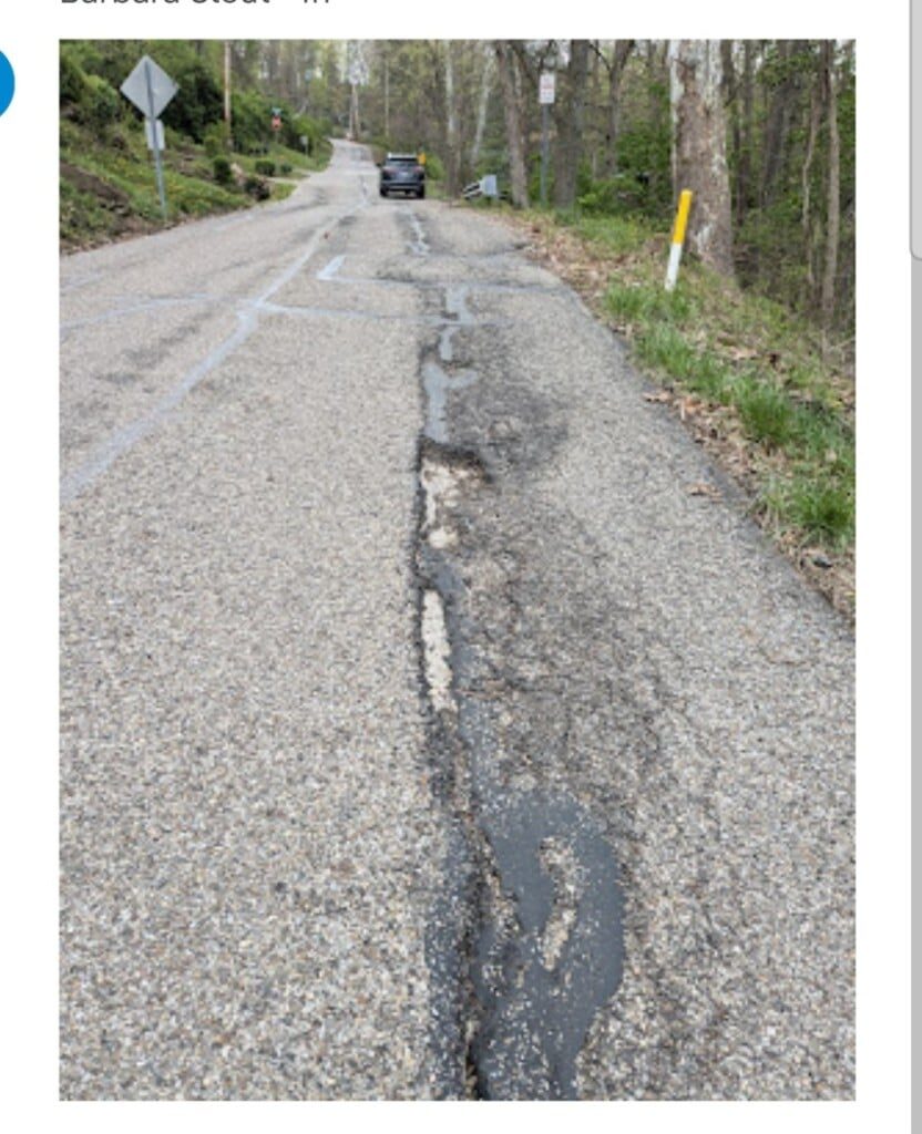 Slippage on Terrace Drive