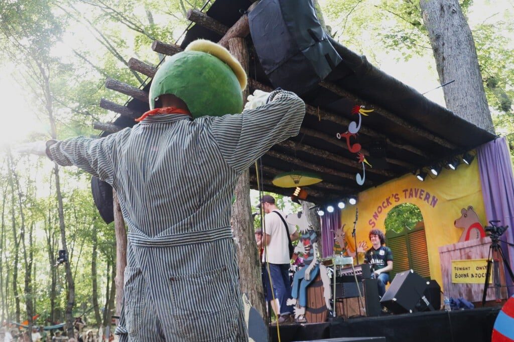At the Celebration of Michael Hurley, one of his characters danced among the crowd.