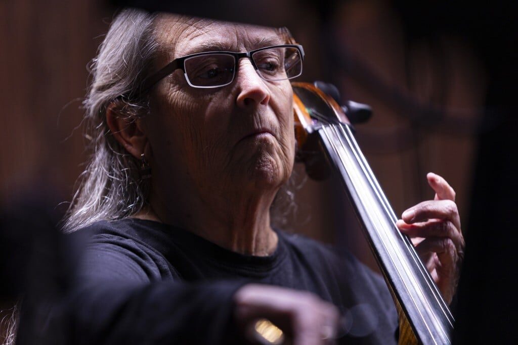 Person playing instrument