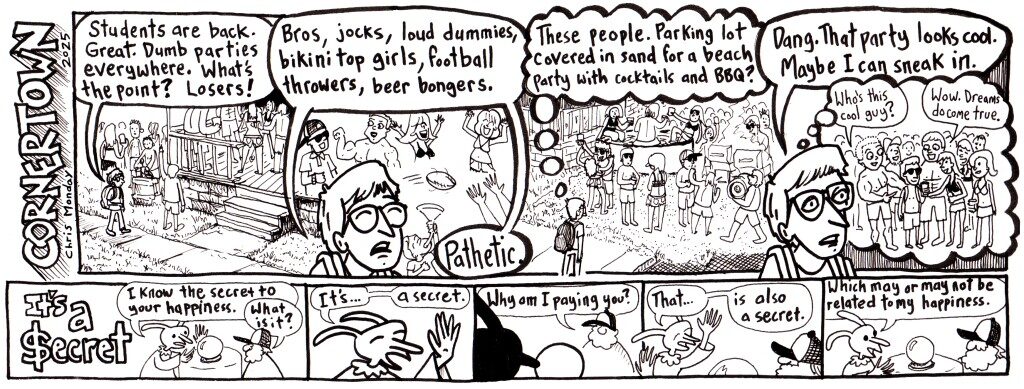 a Cornertown comic but Chris Monday