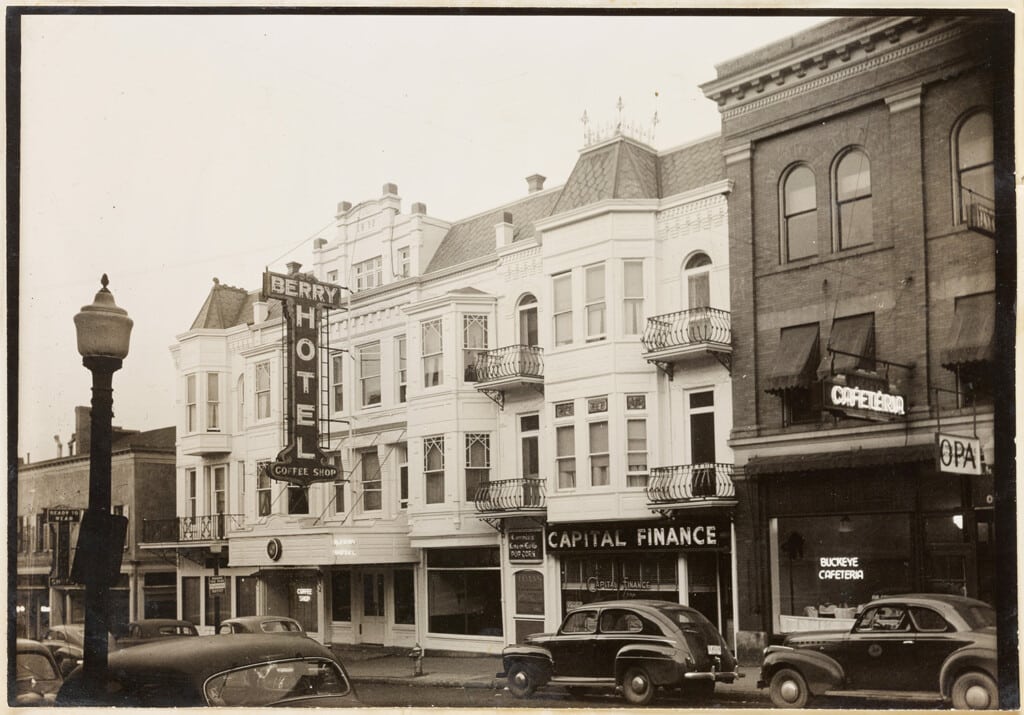 Berry Hotel postcard from William E. Peters range books