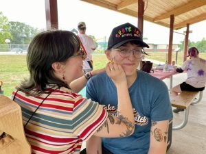 Photos from Chauncey’s first Pride event