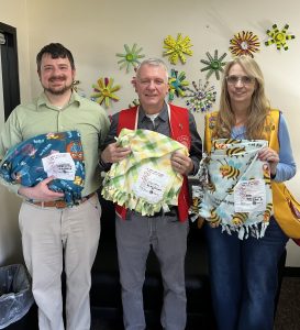 The Plains Lions Club makes “My Very Own Blanket” for foster kids