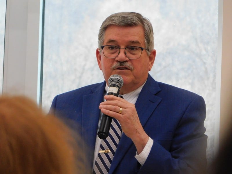 Man holding microphone