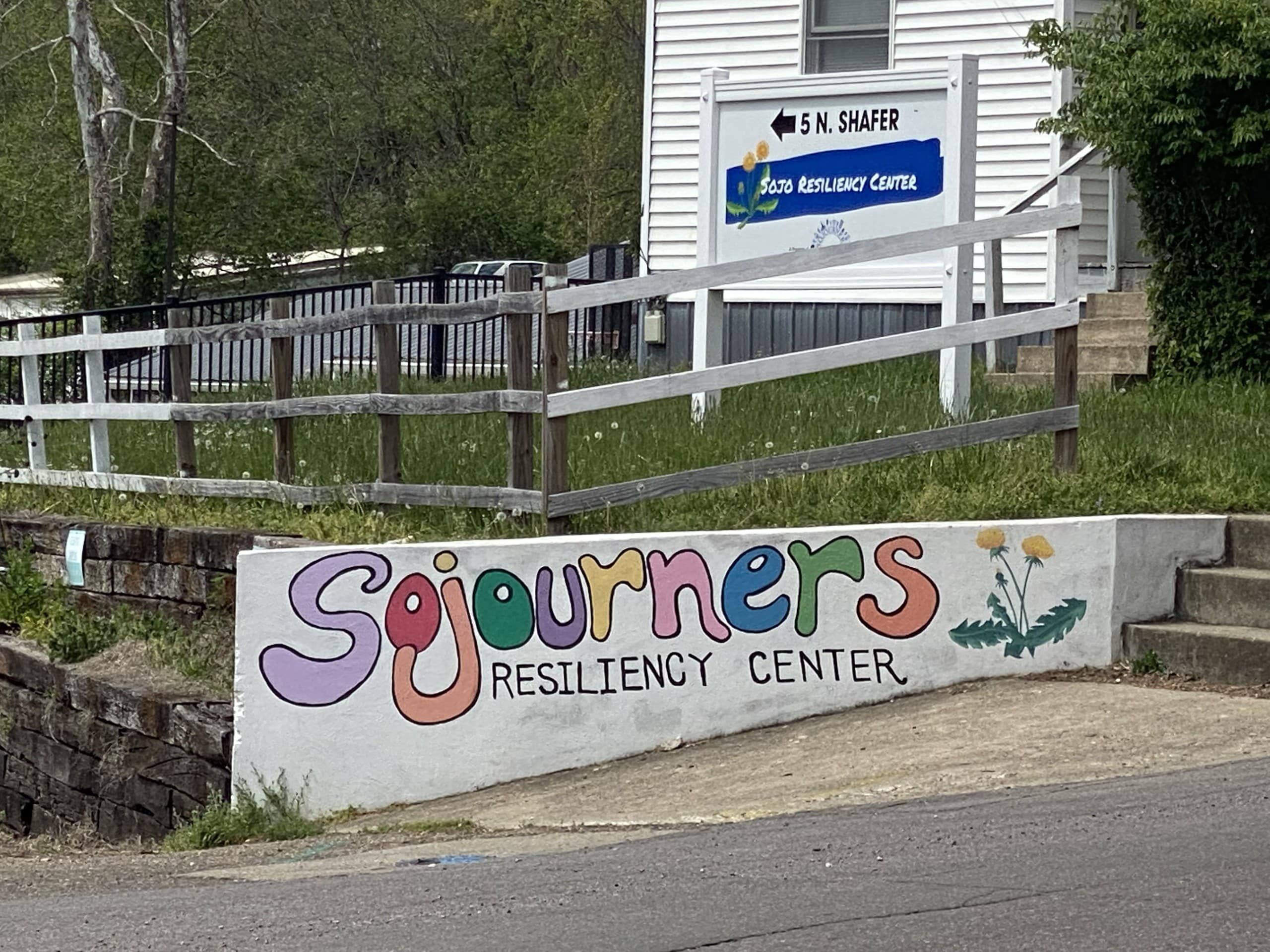 Front of Sojourner's in Athens.