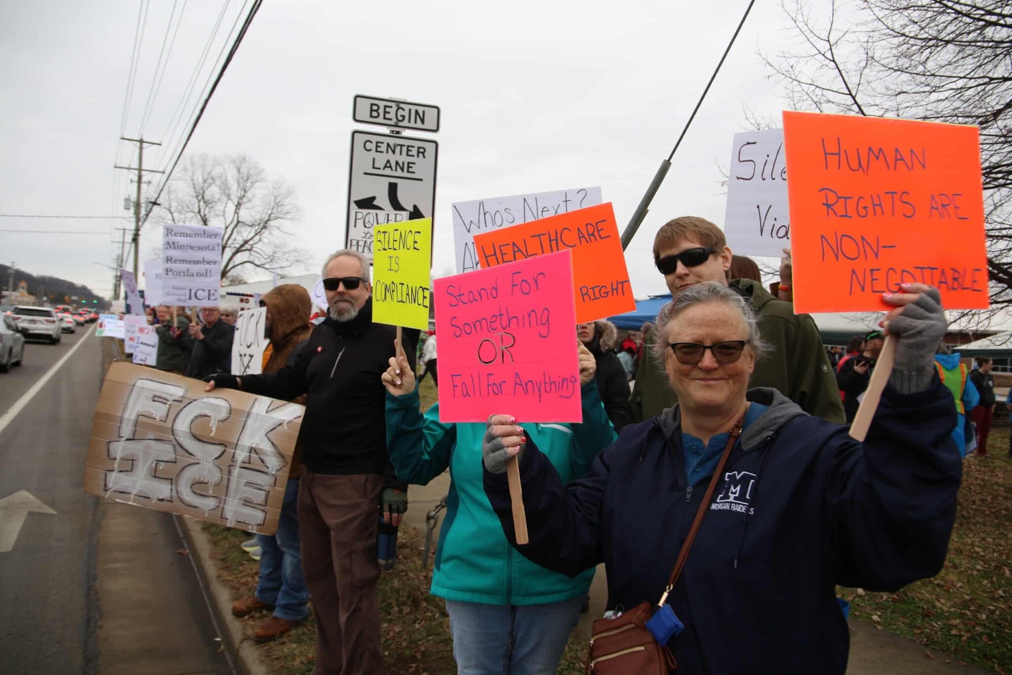 Photo gallery: Stop War Crimes protest - Athens County Independent