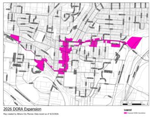 City talks expanding DORA, Porchfest street closure