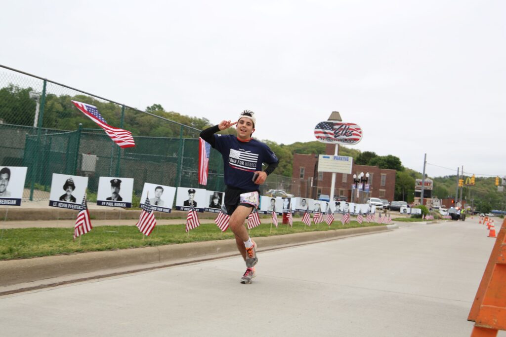 A runner poses for the camera.