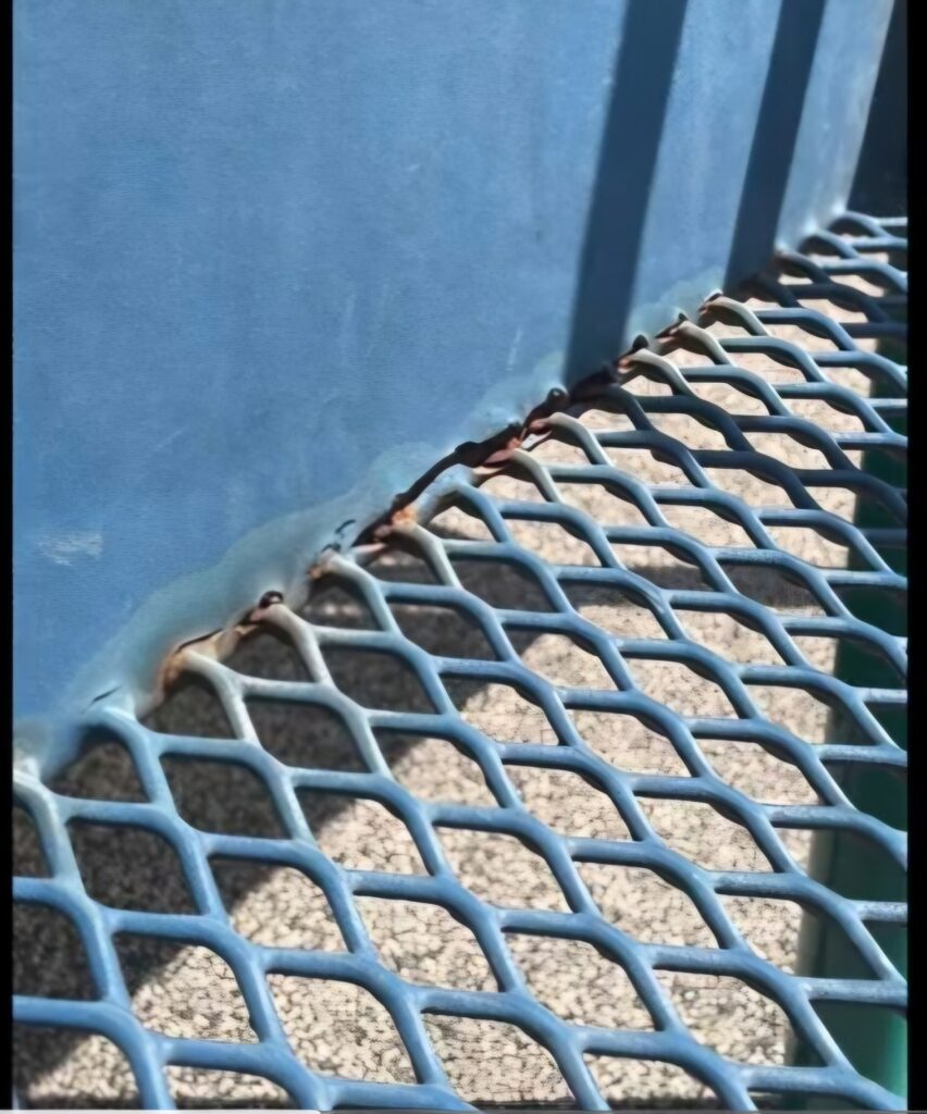 ACC playground metal grating