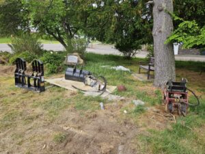 Uptown park damaged by city utility project