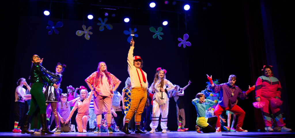 The cast of "The SpongeBob Musical"performs the opening number "Bikini Bottom Day."