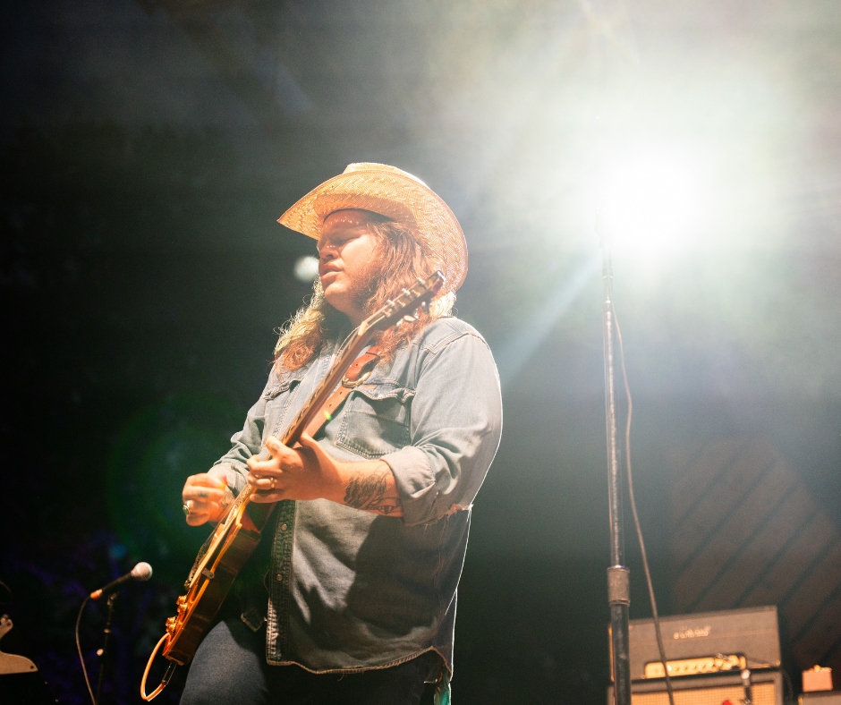 Marcus King playing guitar.