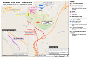Updated summer construction traffic information in Athens