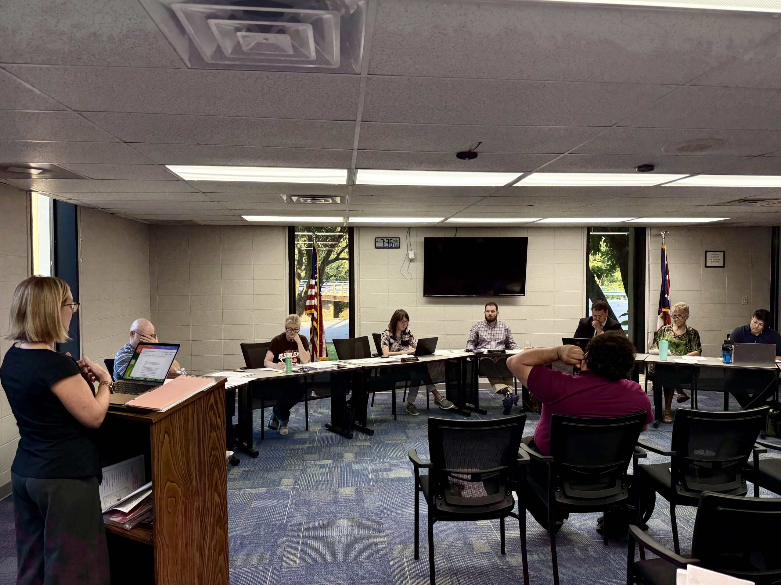 City council behind a table