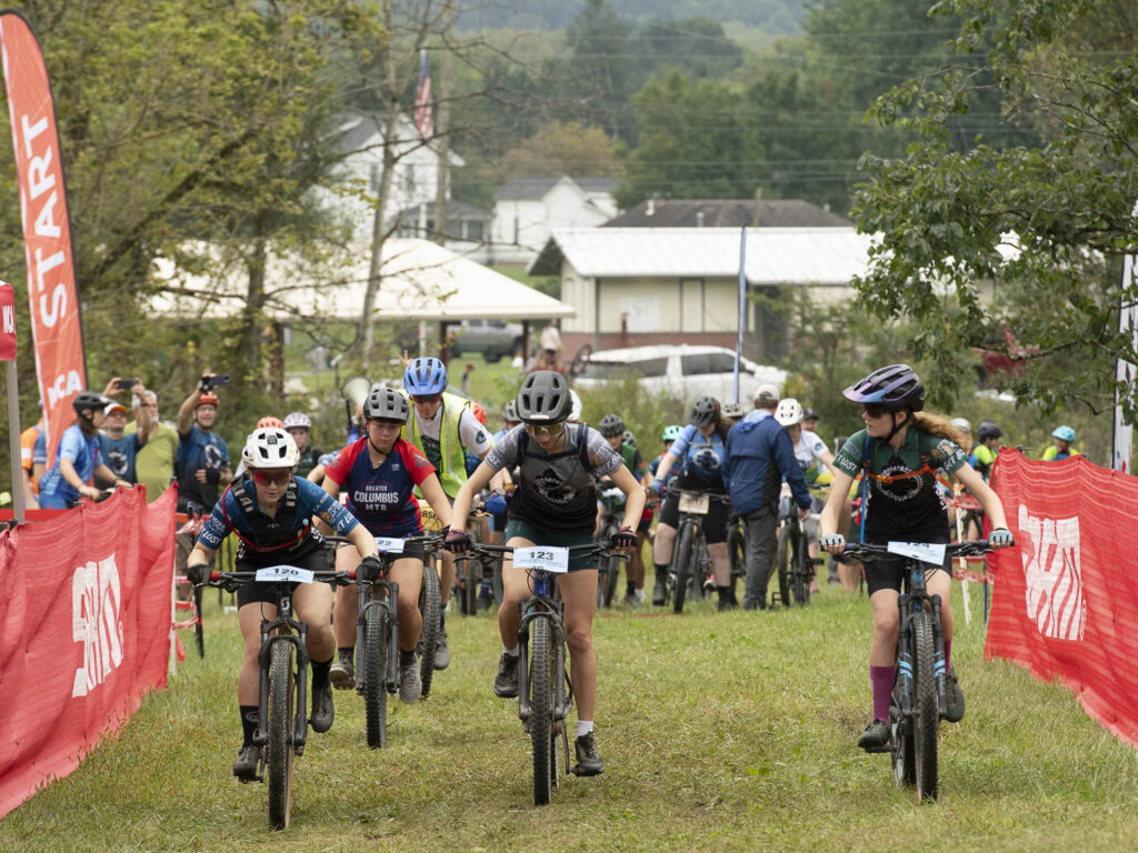 Group on bikes