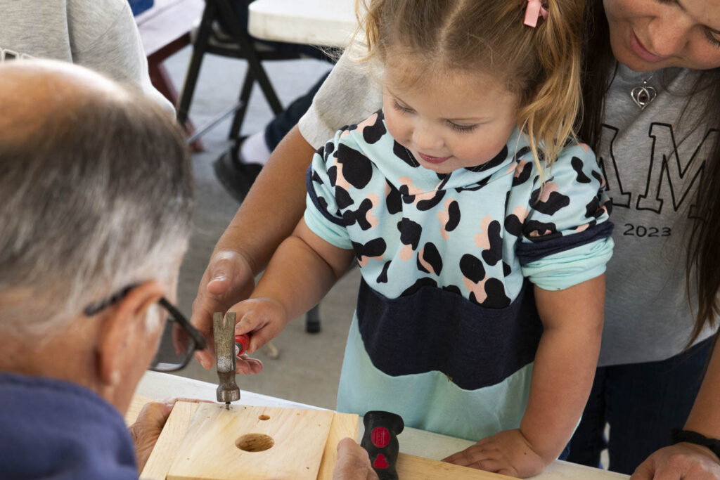 Child painting